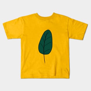 cute green leaf Kids T-Shirt